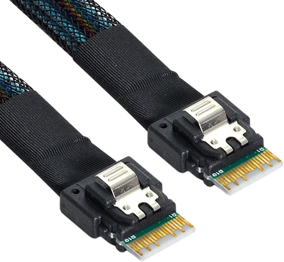 U.2 to Slimline SFF-8654 4i NVME PCIe SSD Cable, Pack of 2 V649