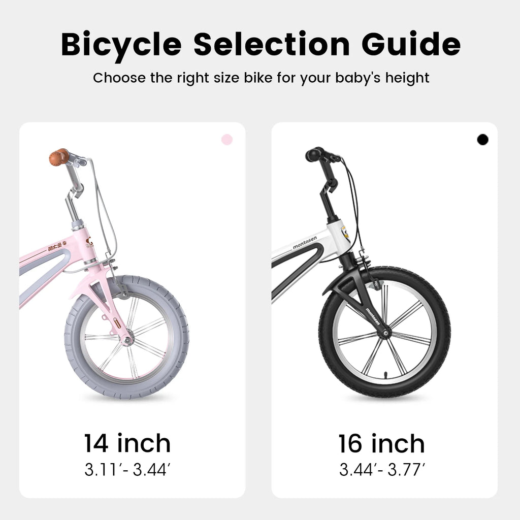 16" White Single Speed Kids Bike with Auxiliary Wheel F4397