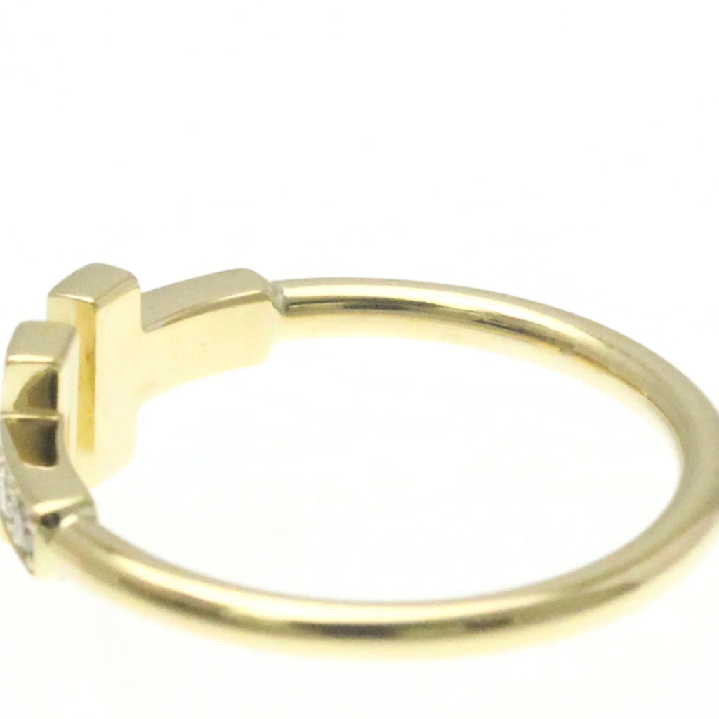 Tiffany T Wire Ring Yellow Gold (18K) Diamond Band Ring N375