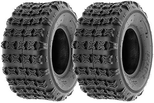 Tubeless Tires 18X9.5-8 Split Knobby Tread Set of Two B711