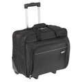 Black Nylon Rolling Laptop Case K12052