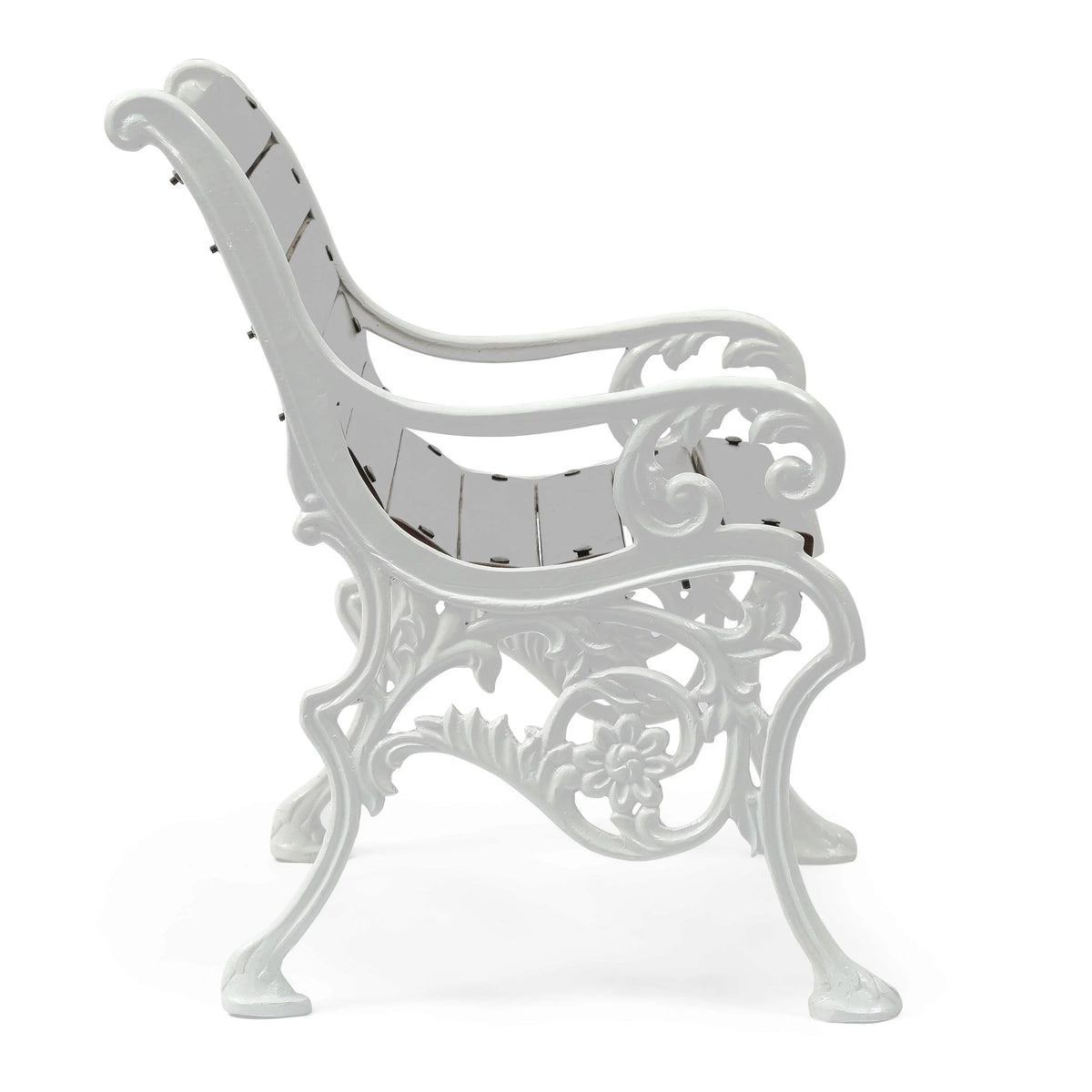 Handmade Mango Wood and Cast Iron Accent Chair M51616