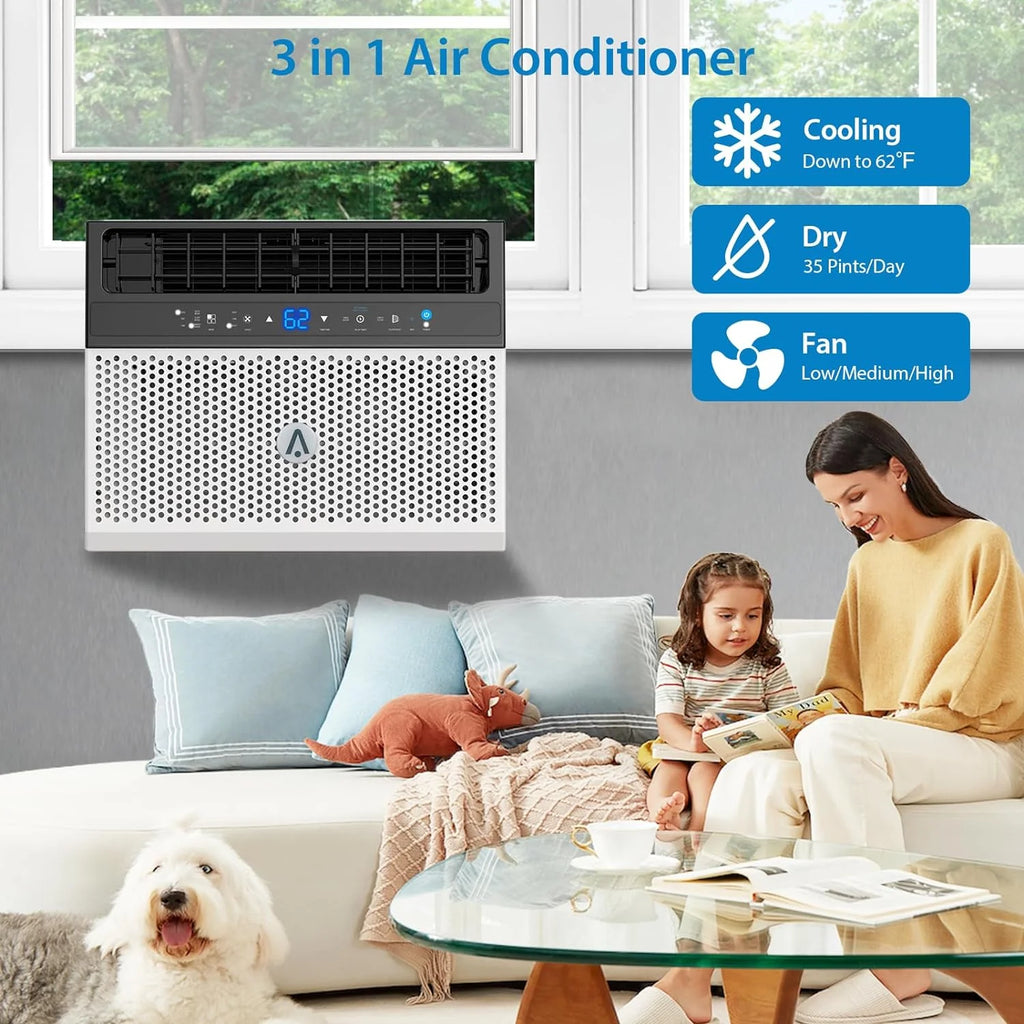 8000 BTU Window Air Conditioner with Remote Control Q522