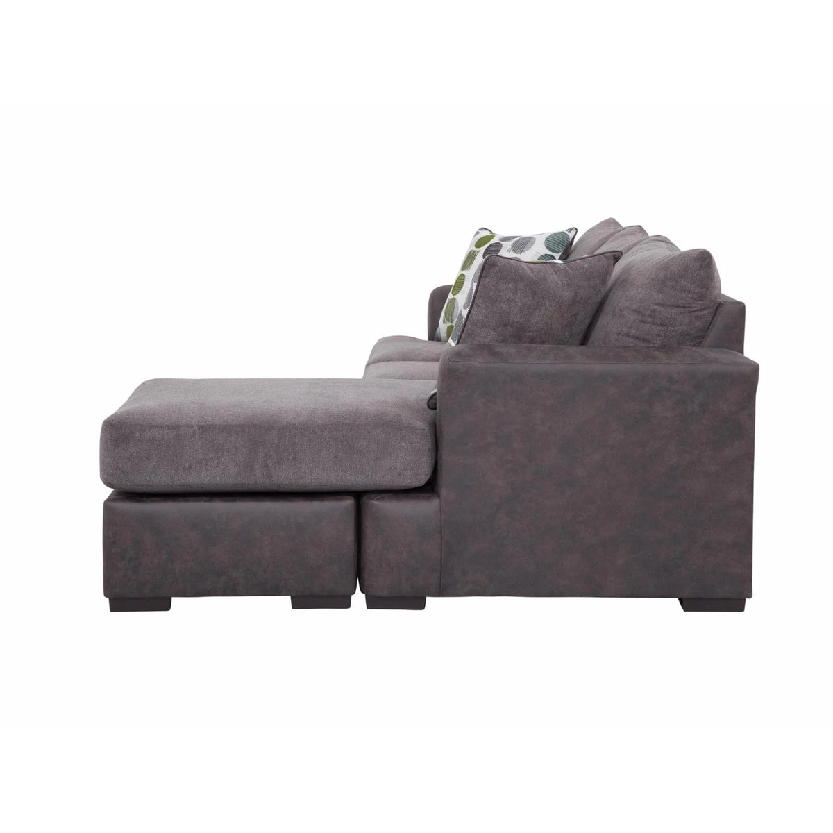 Dark Gray Modern Sofa with Chaise N756594