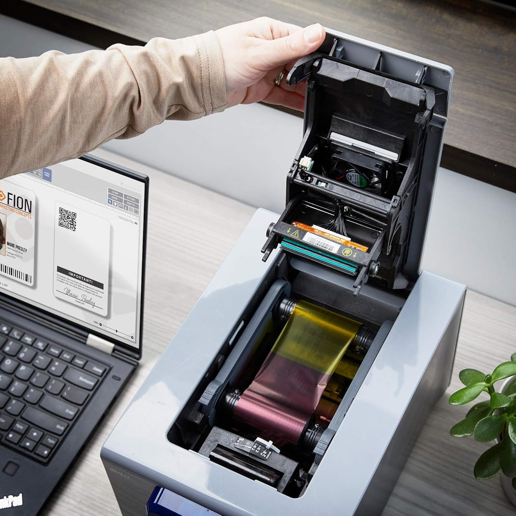 1 Sided Card Printer Machine & Supply Kit I52942