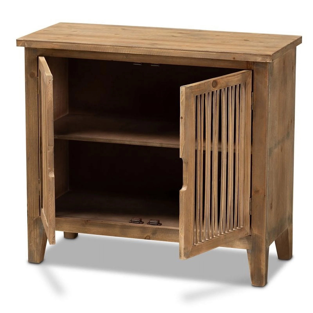 Medium Oak 2-Door Wood Storage Cabinet Z56440