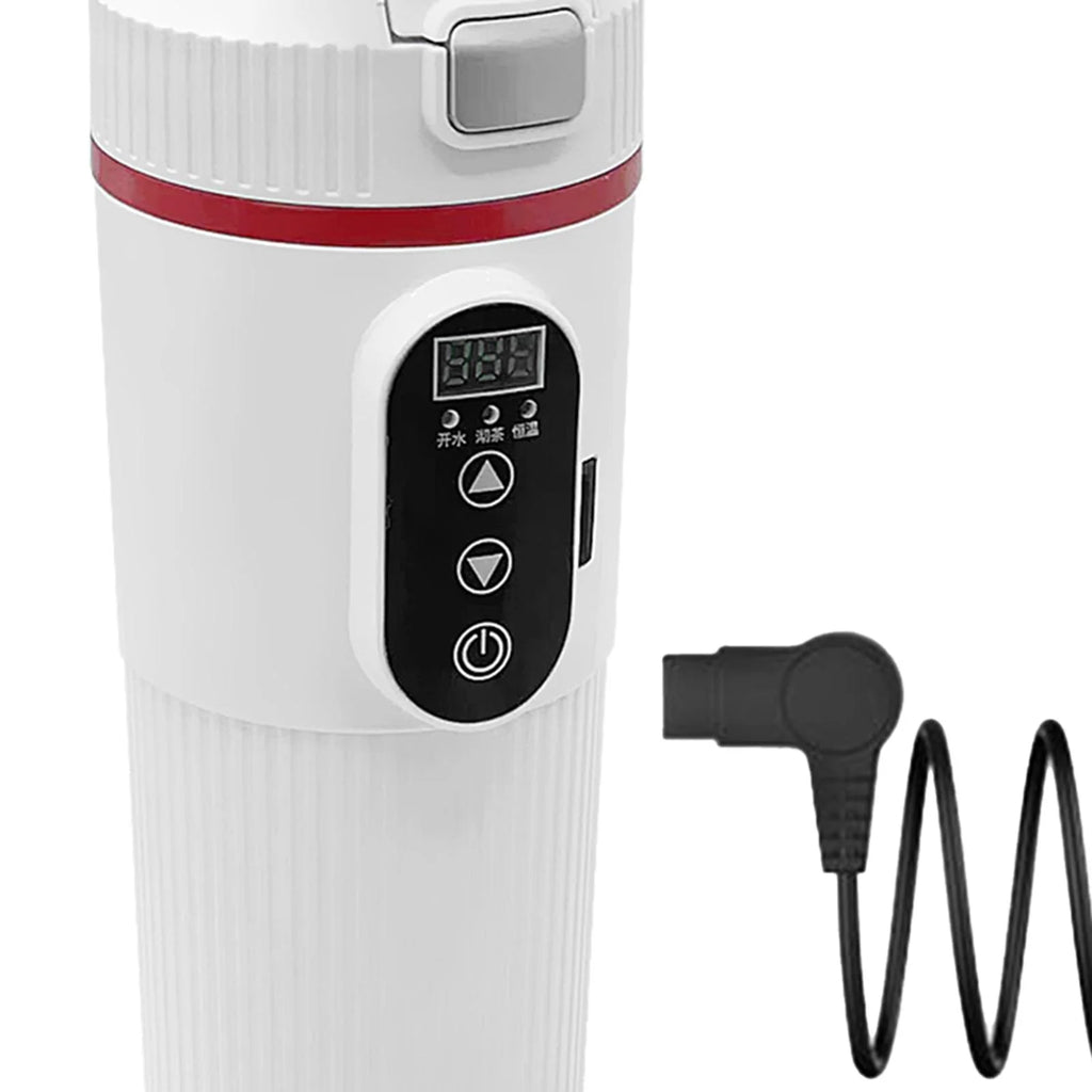 12V 24V Car Electric Water Kettle Tea Coffee Kettle DC Powered Fast Heating 22x7cm Water Boiler Heater Portable O150844