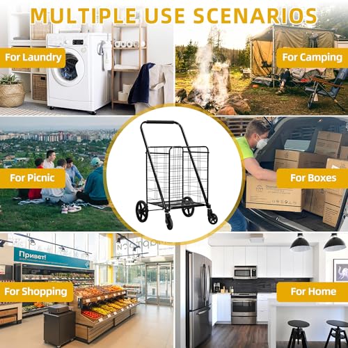 Folding Shopping Cart with Wheels B11700