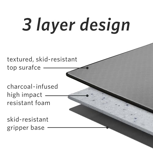 Extra Thick Skid Resistant Yoga Mat with Carrying Strap Q175