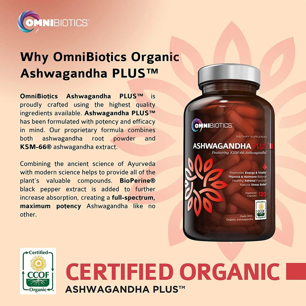 1300 mg KSM-66 Ashwagandha Supplement, 120 Vegan Capsules P766
