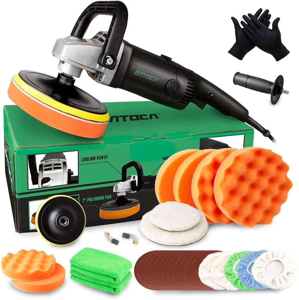 7 Inch 1200W Variable Speed Rotary Car Polisher R1901