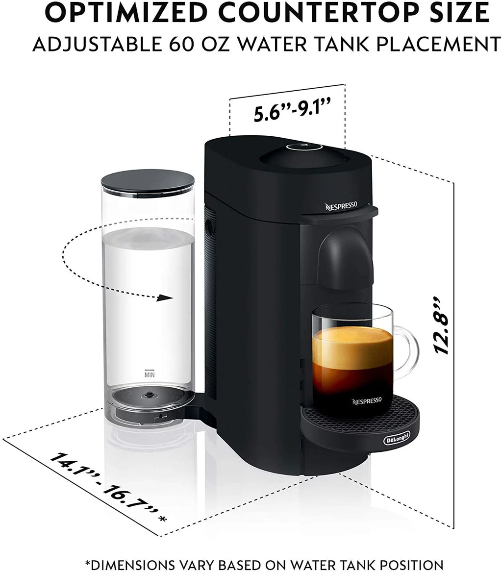 Matte Black Coffee and Espresso Machine with Milk Frother R80388