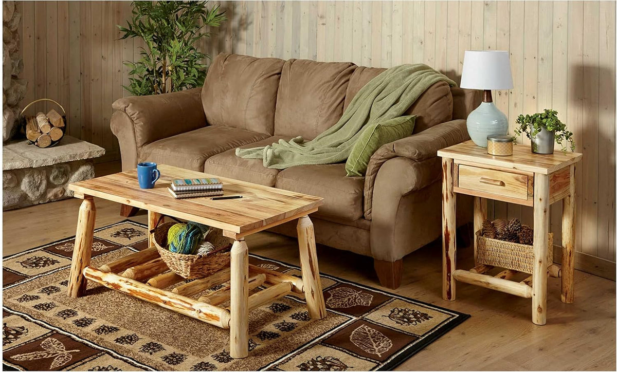 Pine Log Coffee Table Z677837