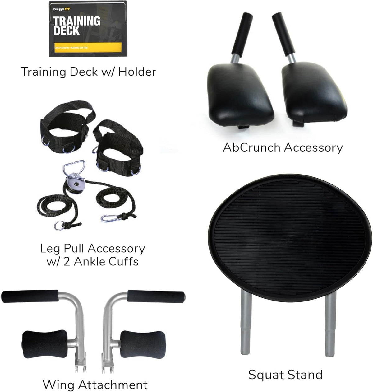 12 Resistance Levels Folding Home Gym Machine with AbCrunch Accessory and Squat Stand L363149