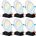 6 Inch Dimmable LED Recessed Lights 6 Pack Z89463