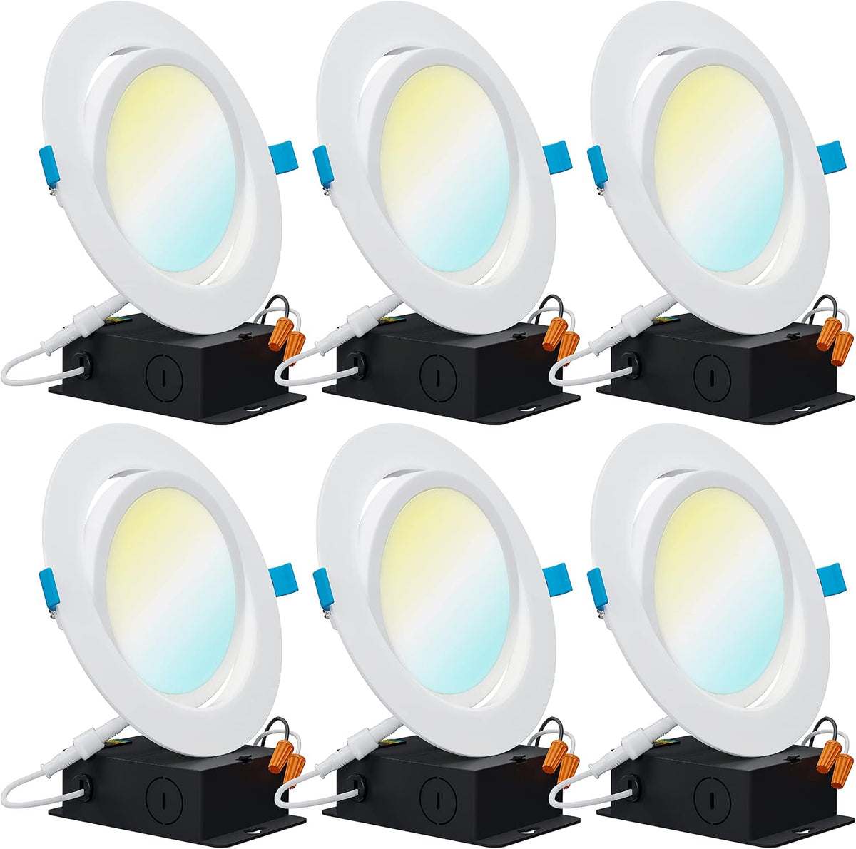 6 Inch Dimmable LED Recessed Lights 6 Pack Z89463