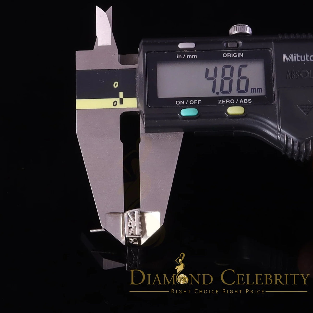 925 Silver White Moissanite Square Stud Earrings X203048