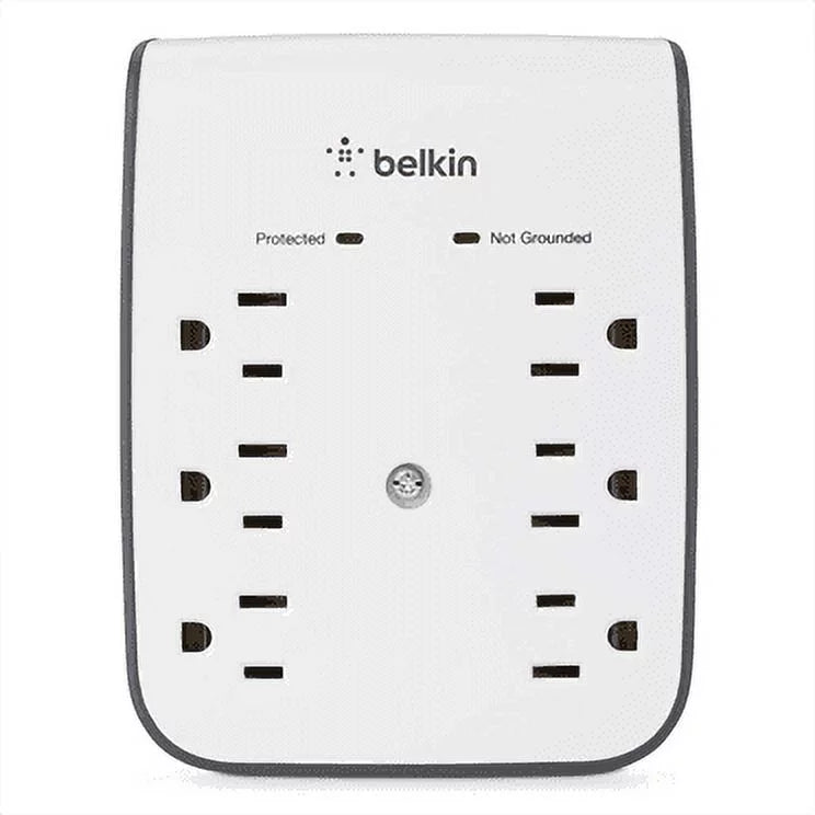 6 Outlets 2 USB Ports Wall Mount Surge Protector X2567