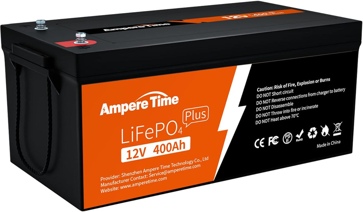 12V 400Ah Deep Cycle LiFePO4 Battery Pack with Built-in 250A BMS U9419