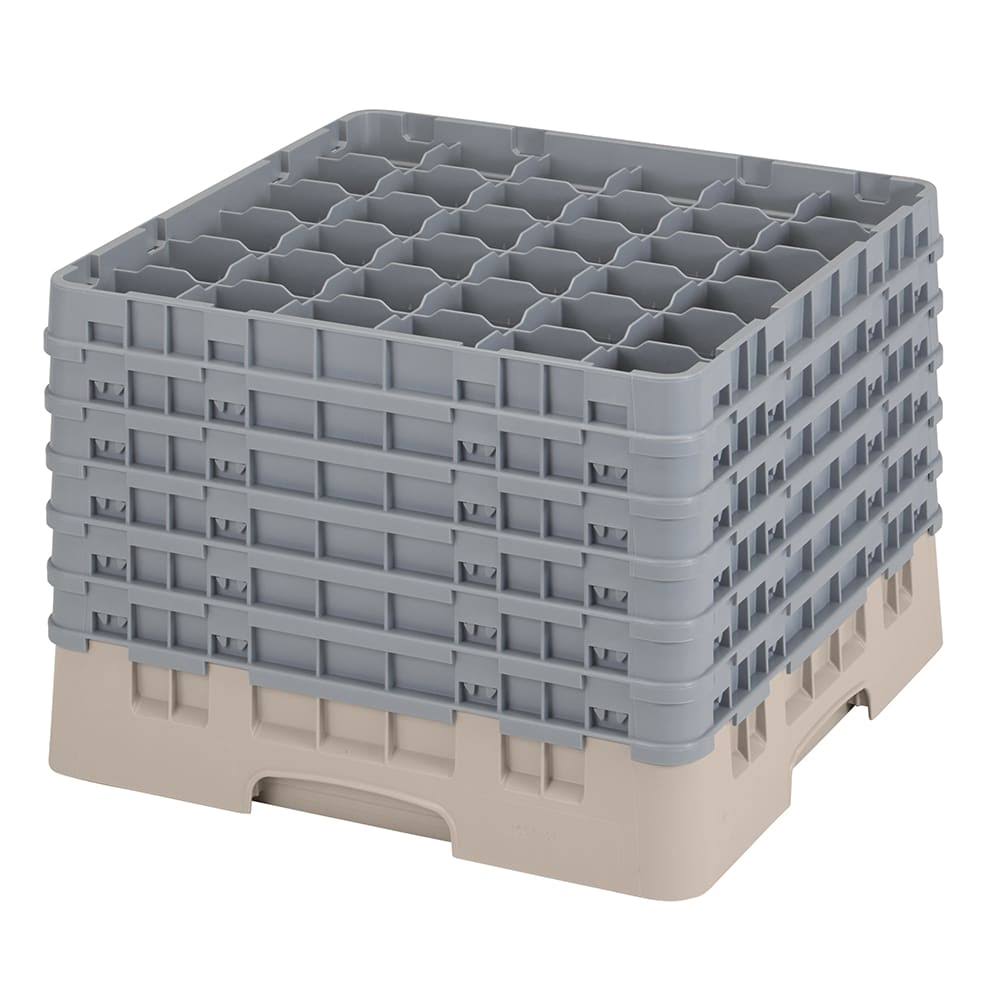 Beige 36 Compartment Glass Rack X804229