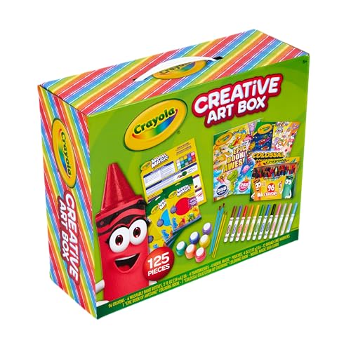 125 Pcs Washable Art Supplies Kit with Storage Box Q8353