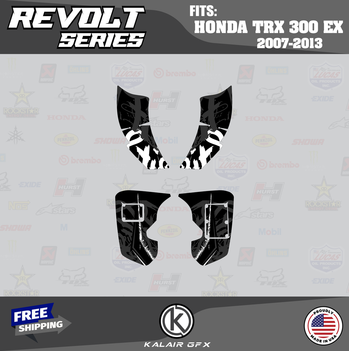 Graphics Kit for Honda TRX300EX F6616