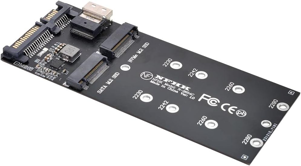 U.2 to Slimline SFF-8654 4i NVME PCIe SSD Cable, Pack of 2 V649