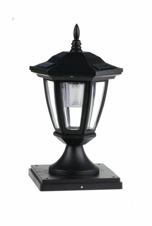 Black Solar Hexagon Cap Lights 2-Pack F50695