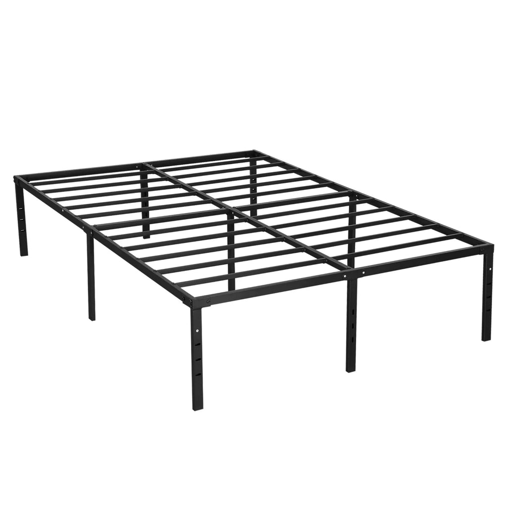 Metal Platform Bed Frame with Built-in Storage Full Size B856502