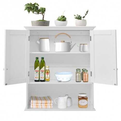 Gray Wall Mount Bathroom Storage Cabinet F24084