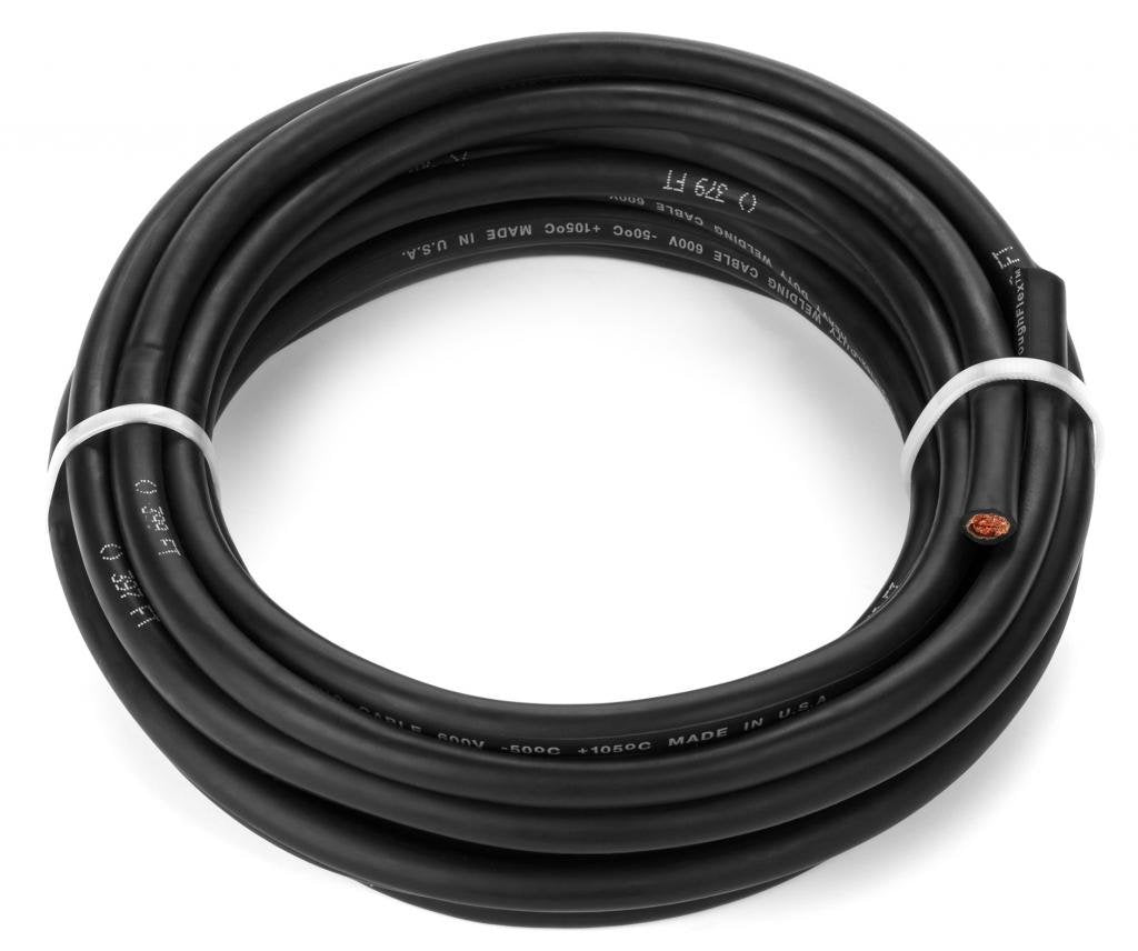 2 Gauge Extra Flexible Welding Cable 600 VOLT Black 25 Feet K6414
