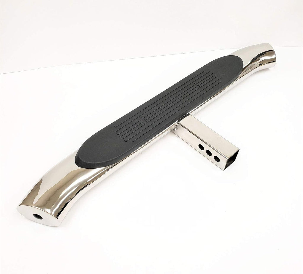Chrome Towing Hitch Step Bar for Truck Trailer Rear Bumper Guard R3570