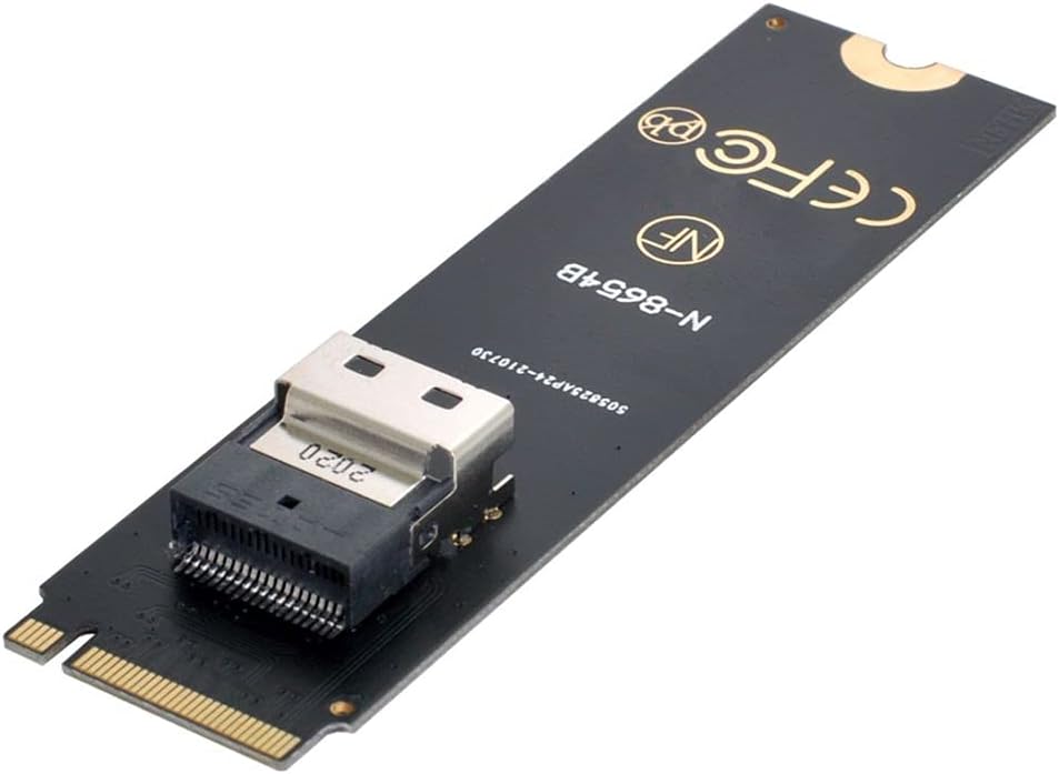 U.2 to Slimline SFF-8654 4i NVME PCIe SSD Cable, Pack of 2 V649