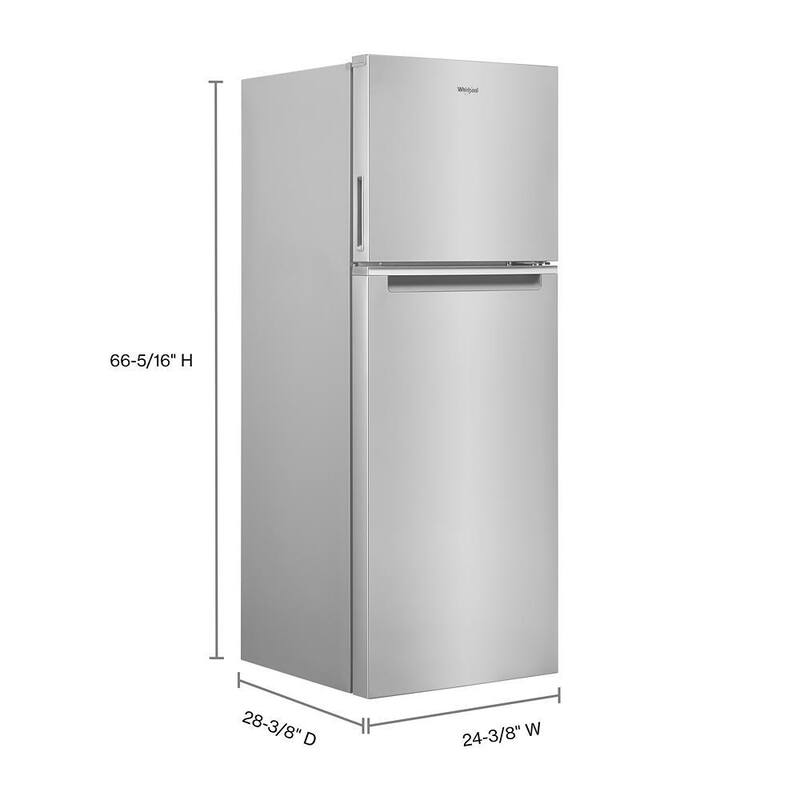12.9 cu. ft. Top Freezer Refrigerator in Stainless Steel J77100