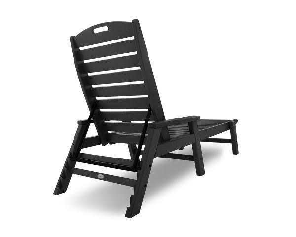 Teak Nautical Chaise with Arms B909