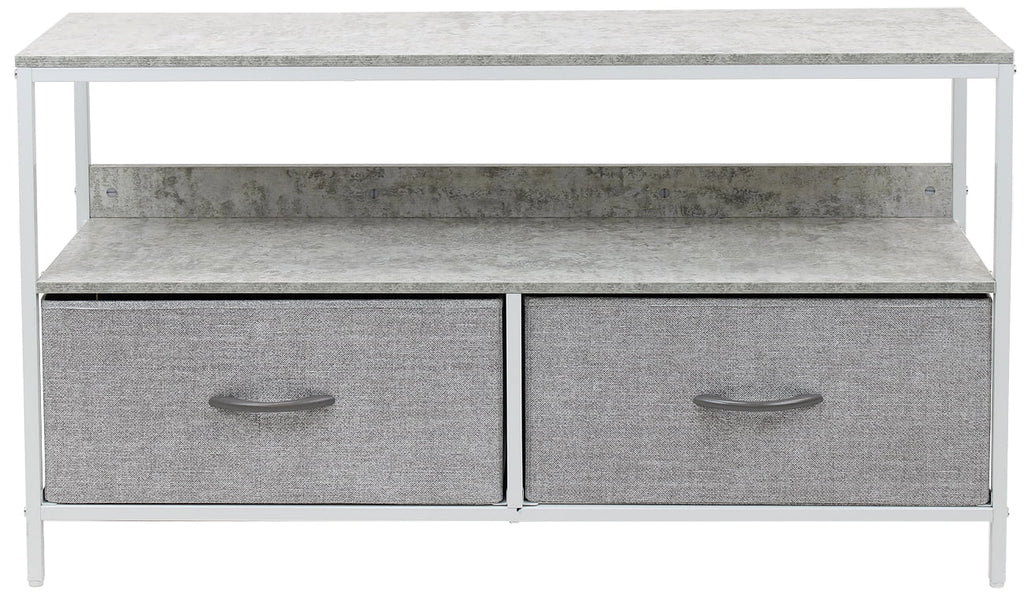 Gray Fabric Bin Dresser TV Stand H932709