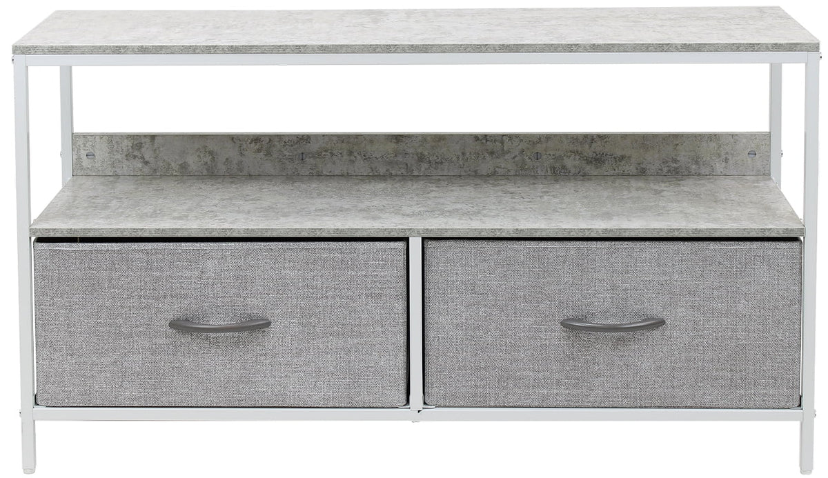 Gray Fabric Bin Dresser TV Stand H932709