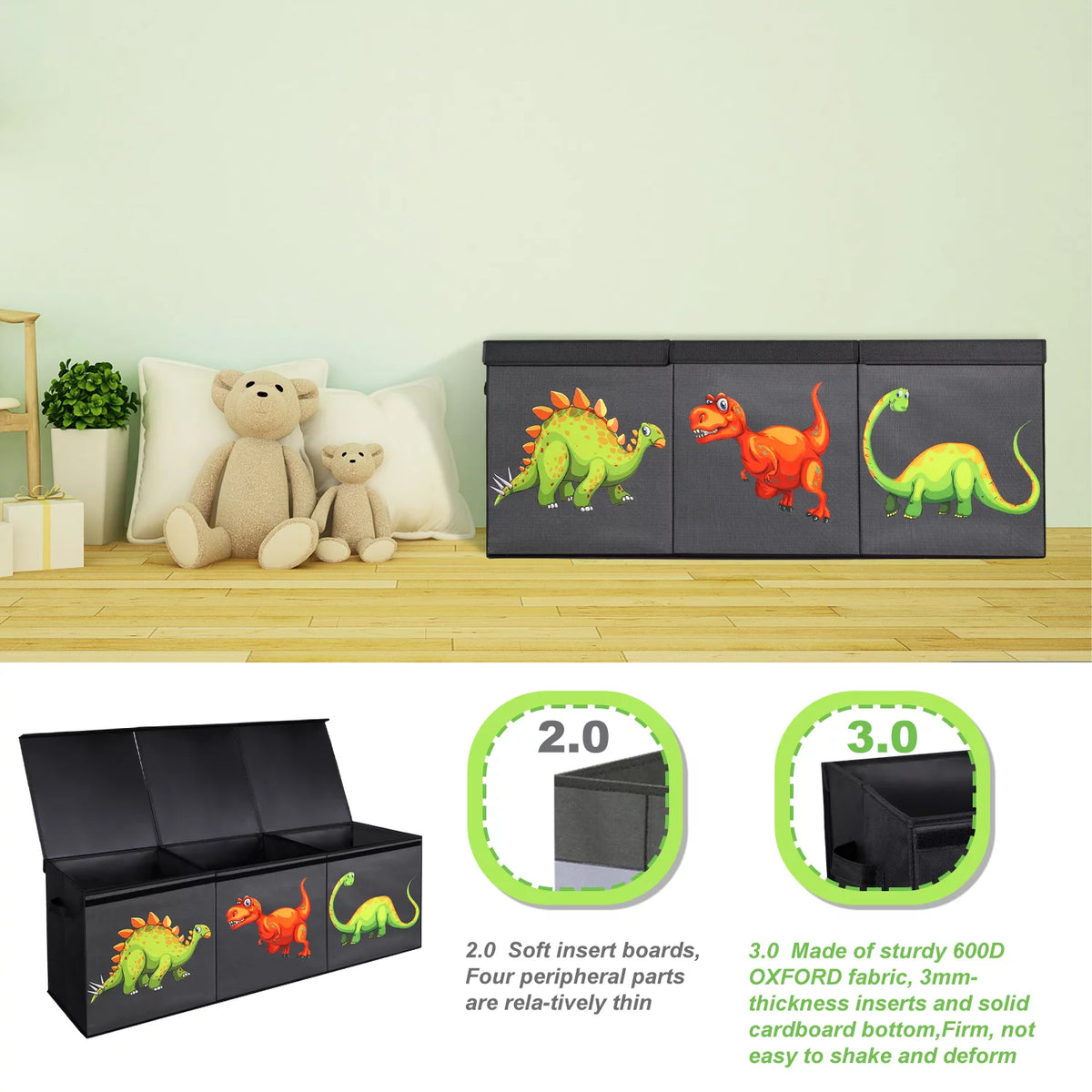 Large Kids Toy Storage Chest with Lids A214