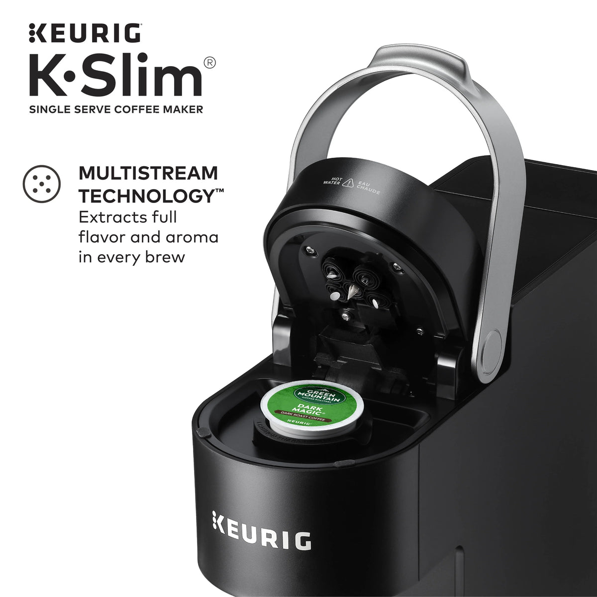 Black Single-Serve K-Cup Pod Coffee Maker M14444