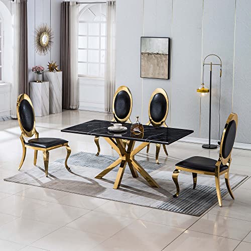 Set of 2 White Faux Leather Dining Chairs with Silver Stainless Legs W479