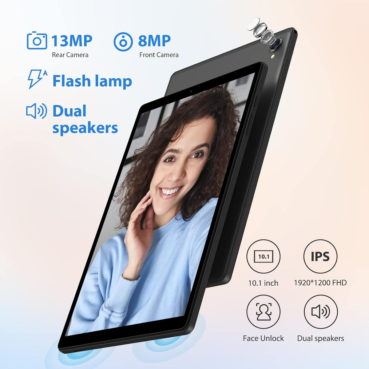 Black 10.1 inch Android Tablet B92156
