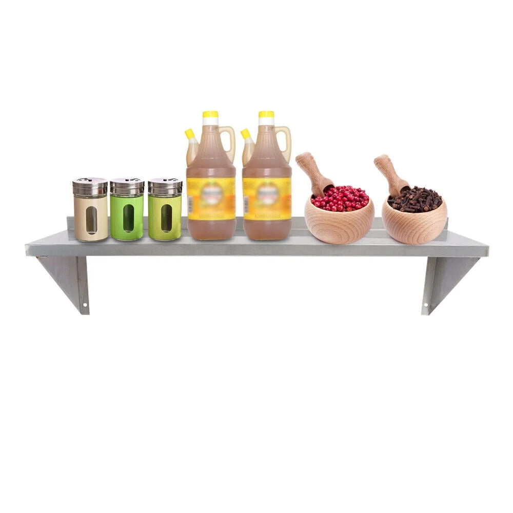 Stainless Steel 12'' x 36'' Kitchen Wall Shelf P641