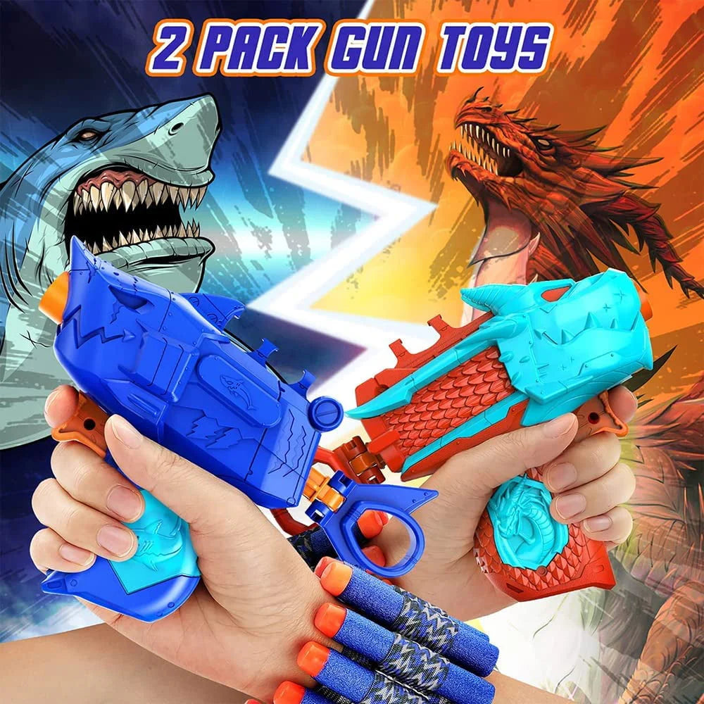 Digital Shooting Target with Foam Dart Toy Gun Q83828