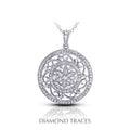 18K White Gold Diamond Pendant T633