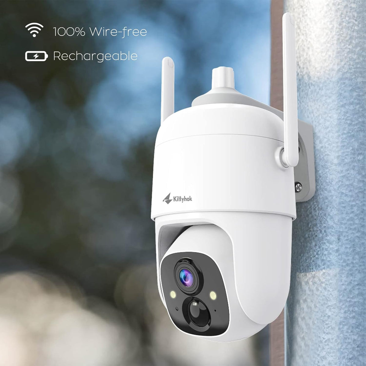 1080p PTZ WiFi Battery Powered Security Camera K113