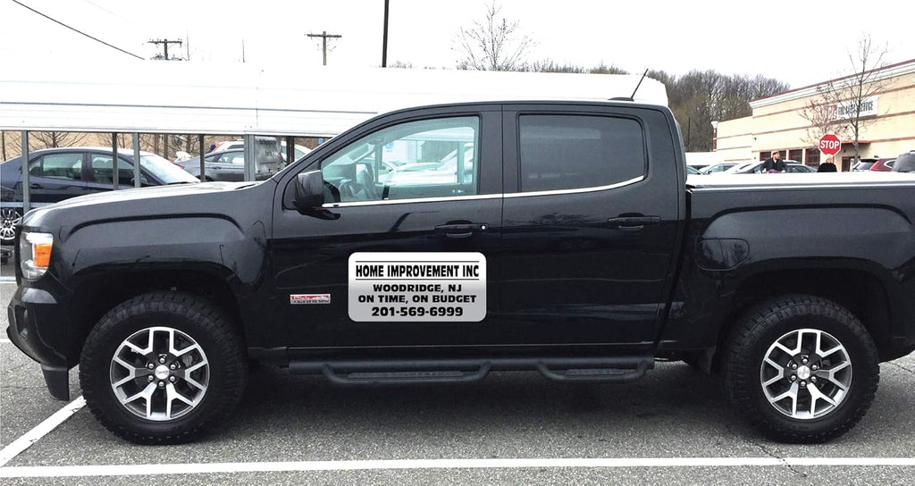 12 X 24 Set of 2 Vehicle Magnets Sign with Custom Lettering K815