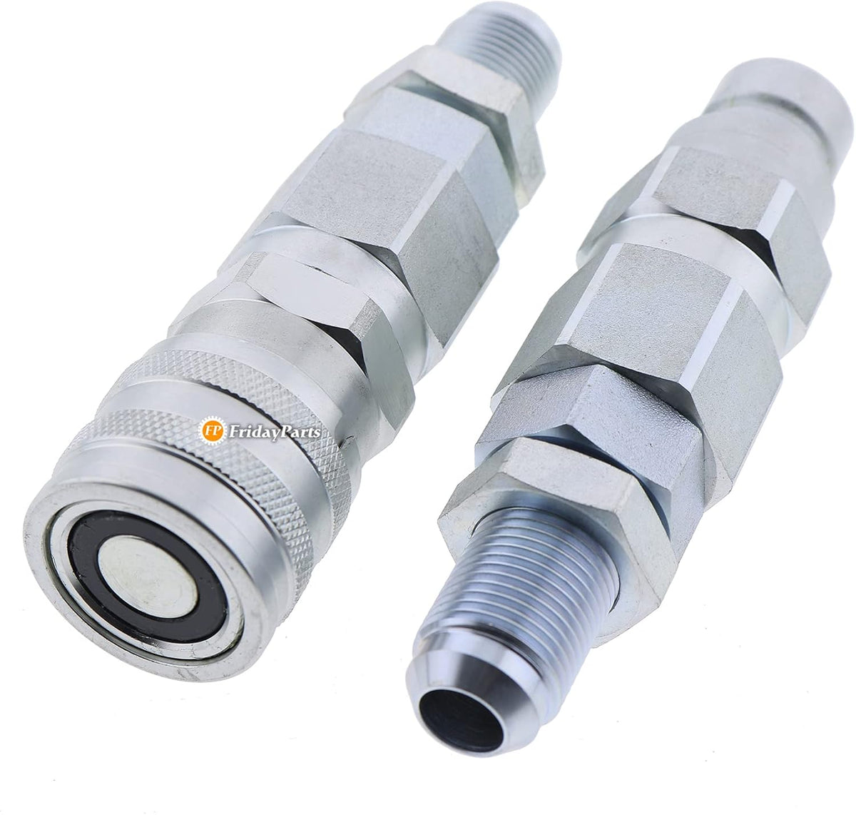 1/2 Flat Face Hydraulic Quick Connect Coupler Set O334
