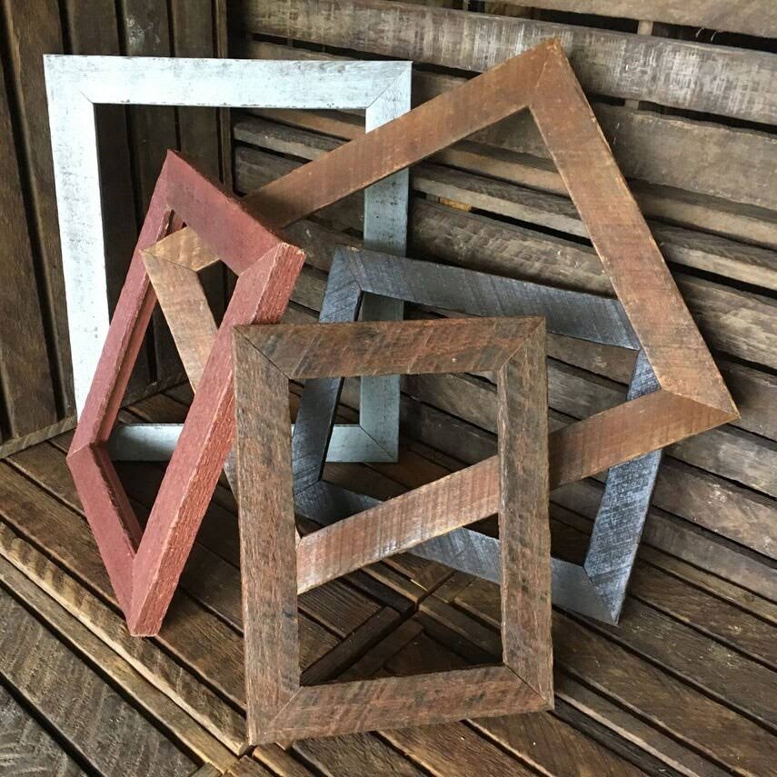 Distressed Crimson Frame Collection - 14x18 U196