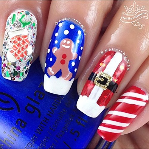 Christmas Nail Vinyl Stencils 4 Pack O65805