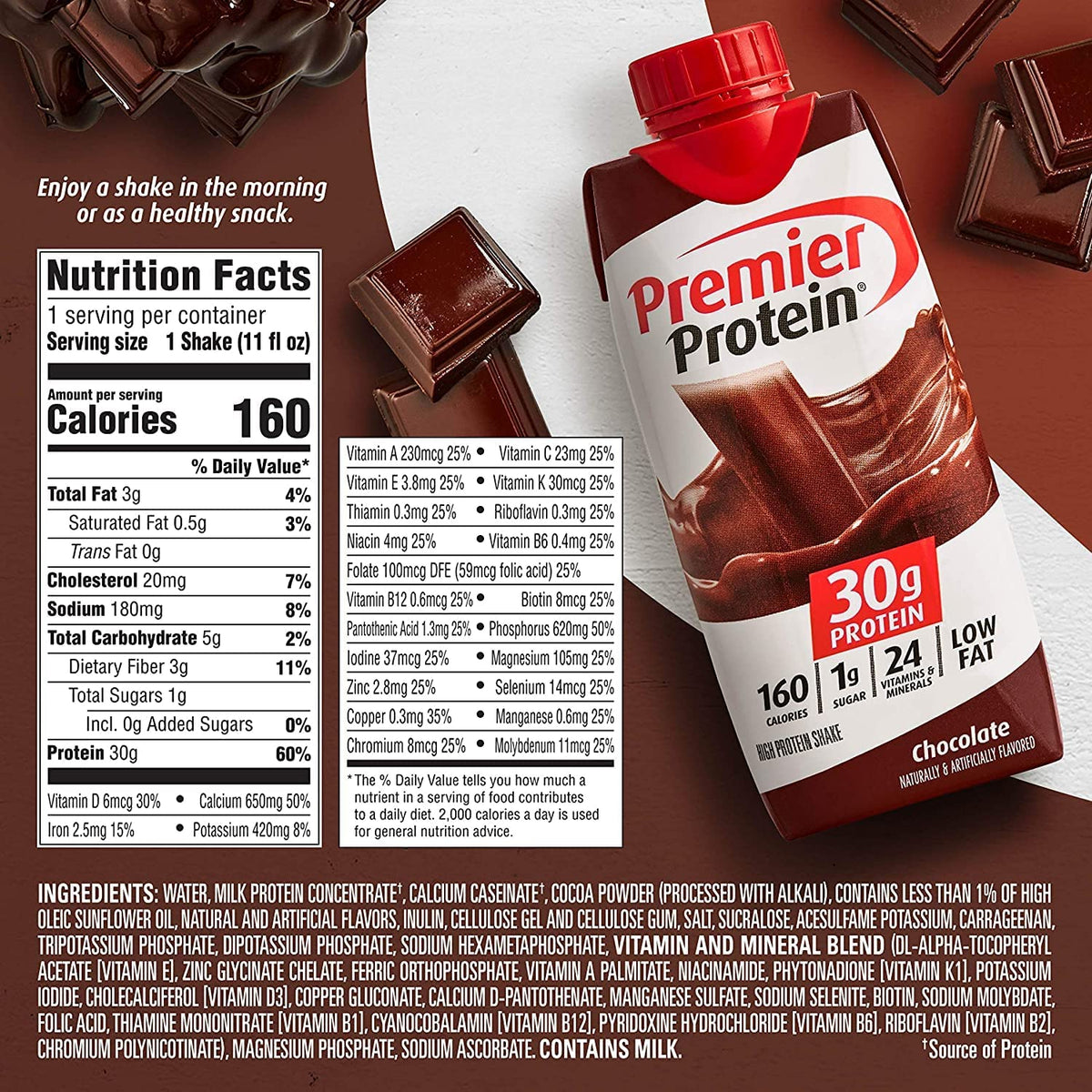 11 Fl. Oz Protein Shakes Variety Sampler Pack, 12 Pack W189